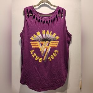 Torrid Purple Van Halen Graphic Tank Top